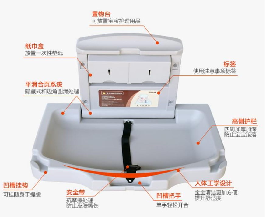 公共廁所安裝嬰兒臺(tái)